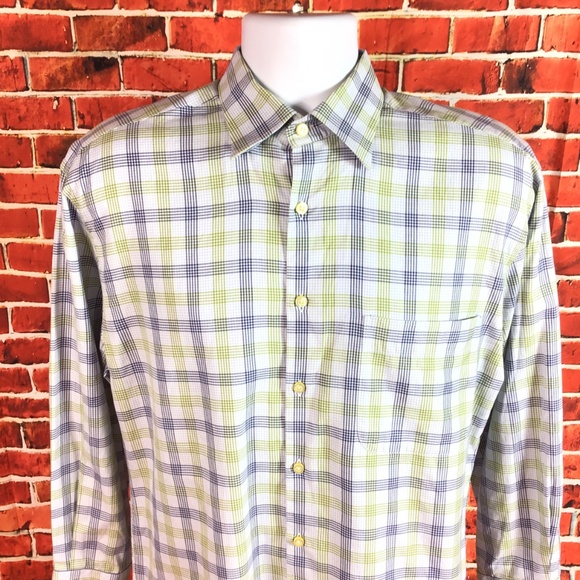 Peter Millar Other - Peter Millar Mens Button Front Plaid Shirt